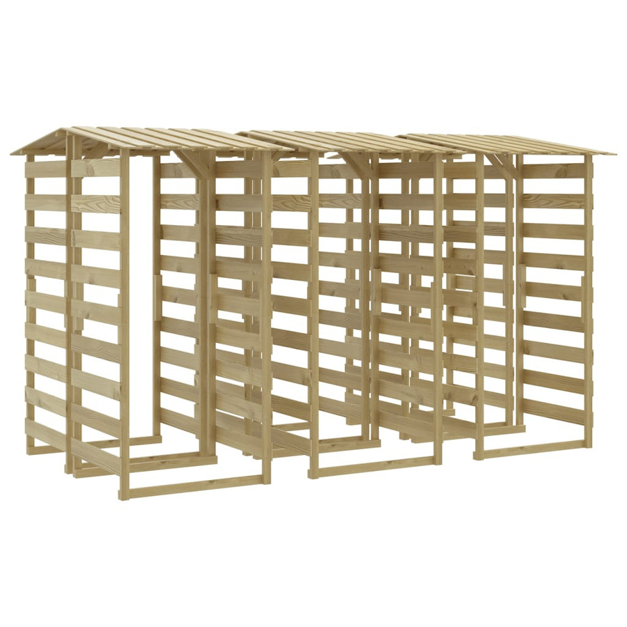 Vidaxl Gartenpergola mit Dach aus Kiefernholz und Fichte in Braun, 6 Stück, B/T/H: 100 x 90 x 200 cm - Bild 1