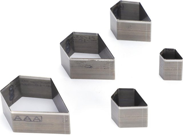 GoolRC 5er Set Leder Stanzwerkzeug aus Carbonstahl in Silber für DIY Geometrische Formen und Handwerk - Bild 1