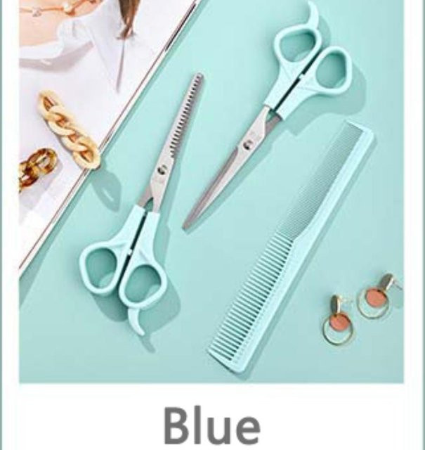 XYNN Friseurscheren-Set, 3 Stück, Blau - Bild 1