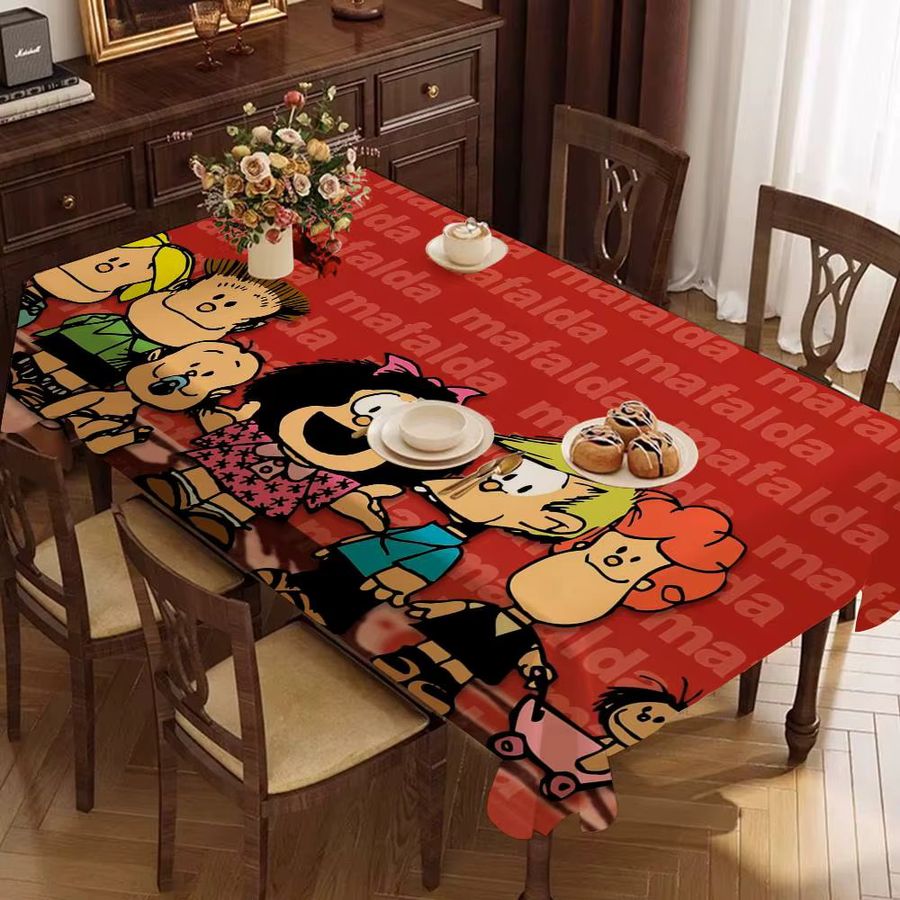 Wasserdichte rechteckige Tischdecke Mafalda von Fiesta Home Decor für dein Esszimmer und als Partyzubehör - Bild 3