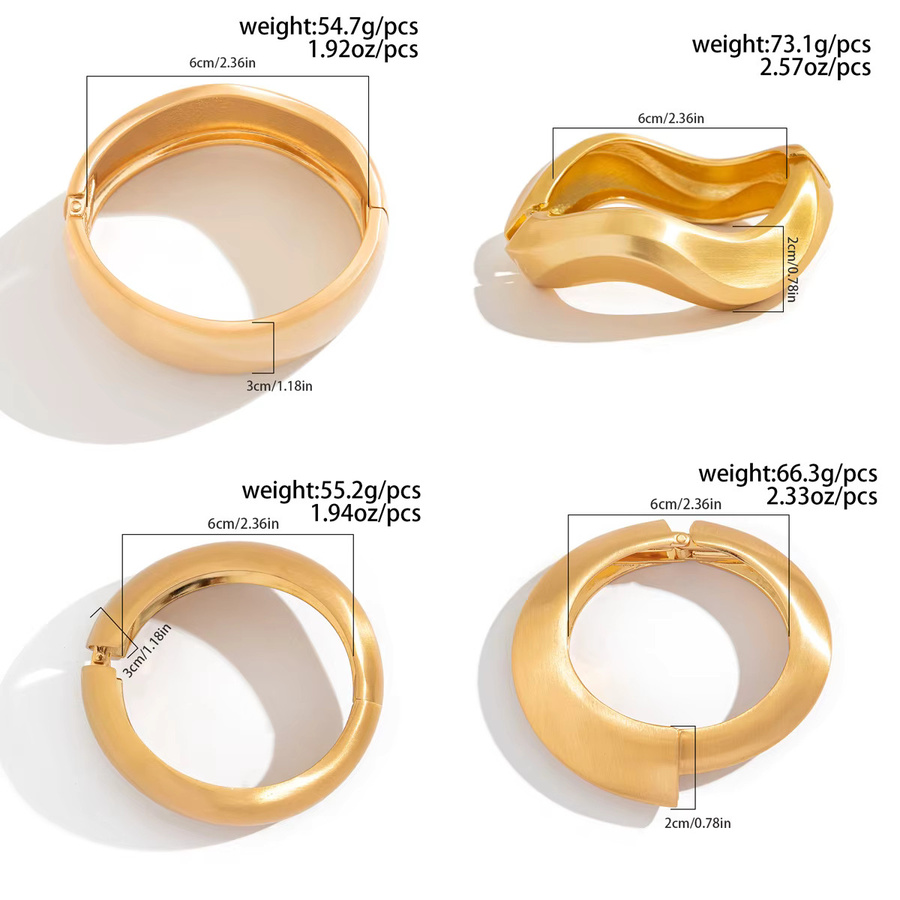 SHIXIN Armreifen, Goldfarben, Vintage, Unisex - Bild 2
