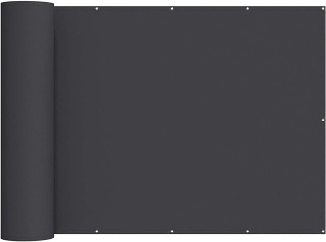 vidaXL Balkon-Sichtschutz aus Polyester mit PU-Beschichtung, Schwarz, Höhe: 180 cm, Breite: 25 m - Bild 1