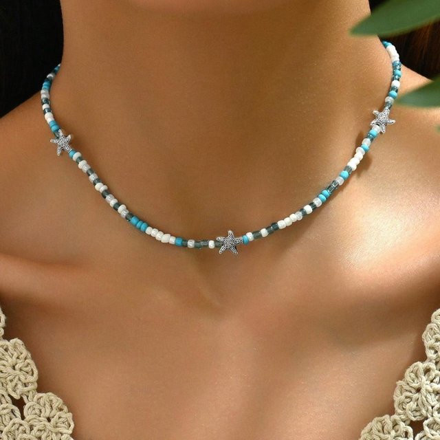 YULIN Choker Halskette, Perle, Kristall, brown, Damen - Bild 1