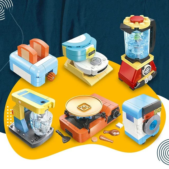 AMAZINGBLOKS Kreatives Kleingeräte-Bauklötzchen-Set, Spielhaus-Spielzeug - Bild 1