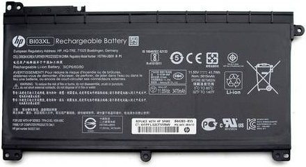HP Notebook-Akku BI03XL in Schwarz mit 11.55V und 3615 mAh - Bild 1