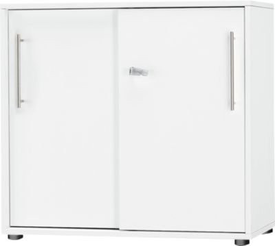 Schäfer Shop Select Schiebetürenschrank Start Off mit 2 Türen, abschließbar, weiß, B/T/H: 80 x 42 x 78,8 cm - Bild 1