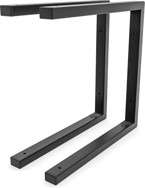 HEVVA Schwerlast Regalhalter ERLENBERG 2er Set Schwarz matt Tiefe: 35 cm - Bild 1