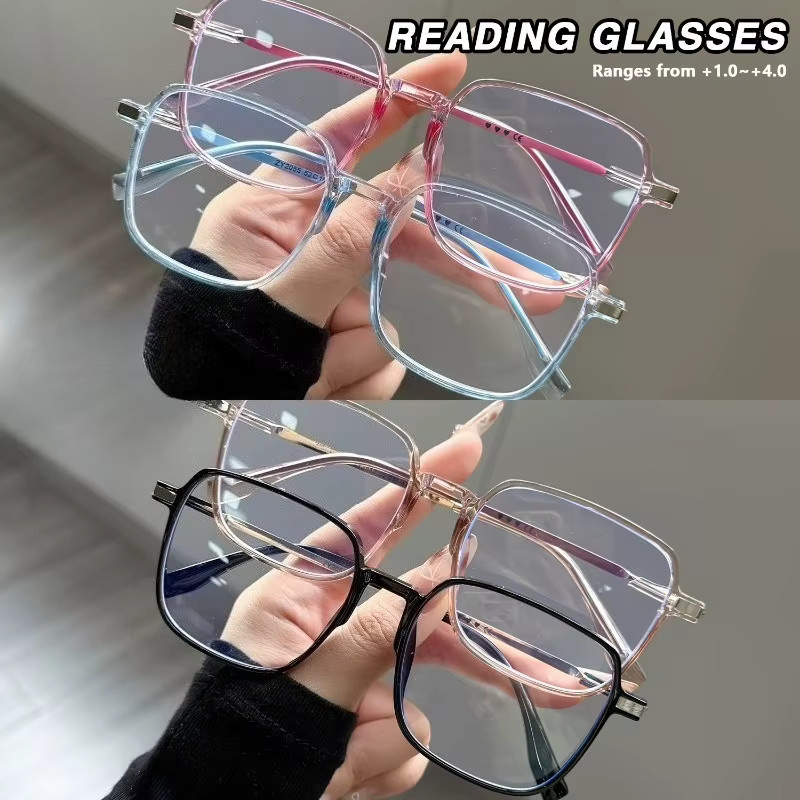 DIXSG Korrektionsbrille, quadratisch, Vollrand, Unisex, Blaulichtfilter - Bild 2