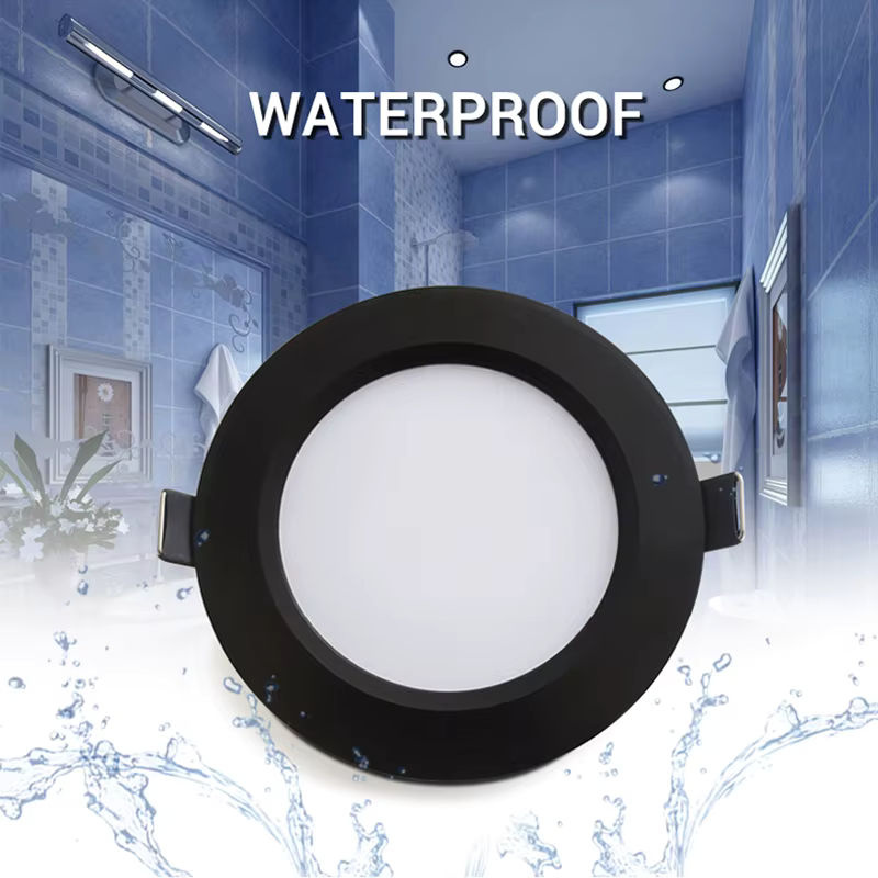 10er Set CTEEATE LED-Downlights IP65 wasserdicht, runde Einbaustrahler in Schwarz für die Innenbeleuchtung - Bild 5