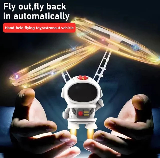 CONUSEA Fliegender Roboter Astronaut, UFO-Drohne, Weltraum, leuchtend - Bild 1