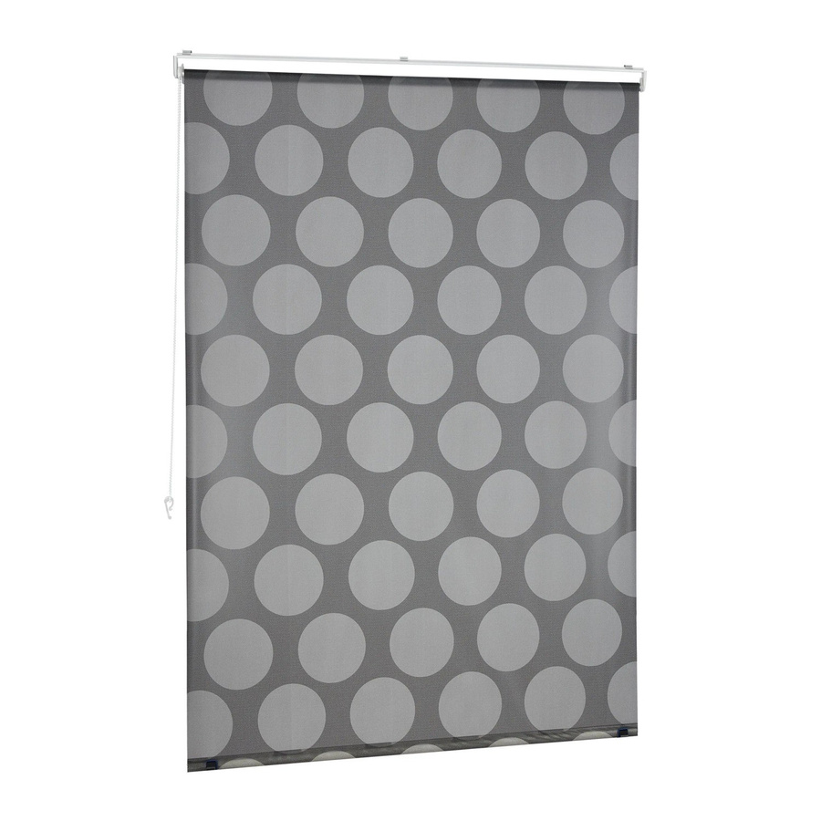 Relaxdays Duschrollo aus Kunststoff und Aluminium in Grau, wasserabweisend, B: 120 cm x H: 240 cm - Bild 2