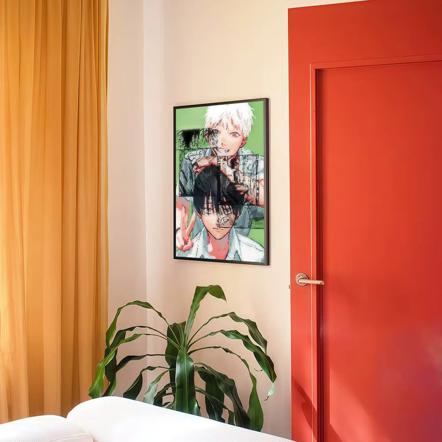 Selbstklebendes Anime Vintage-Poster The Summer Hikaru Died, mehrfarbige Illustration zur Wanddekoration für dein Zuhause oder Café - Bild 3