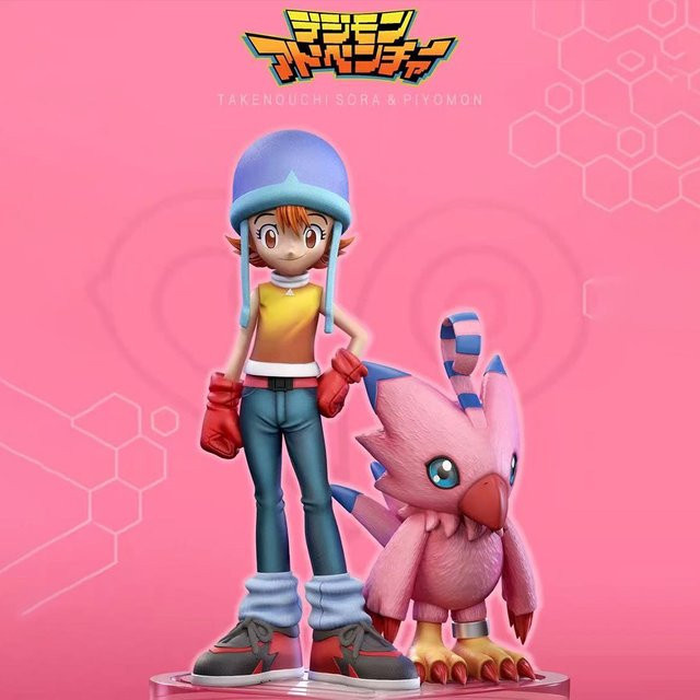 Bandai Pokémon Takenouchi Sora Figur Piyomon, Actionfigur, Kunststoff - Bild 1