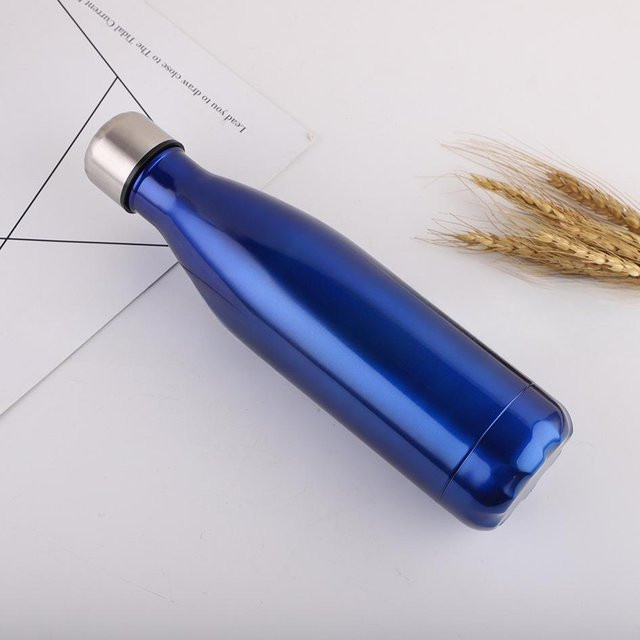 Binchi Outdoor Equipment Doppelwandiger Vakuum-Edelstahlbecher Koksflasche Blau 350ml - Bild 1