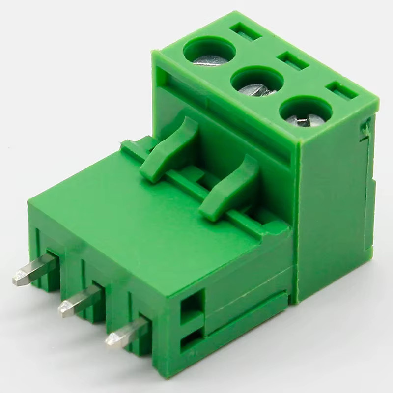 ELECAPITAL Leiterplatten-Schraubklemmenblock 10 Sätze 3-poliger Anschlussstecker Typ 300 V 10 A 5,08 mm Rastermaß in Grün - Bild 2