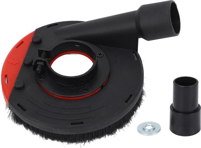 OutsideWorld Schleifstaubschutz für 4 Zoll Winkelschleifer in Schwarz, passend für 100 mm und 115 mm - Bild 1