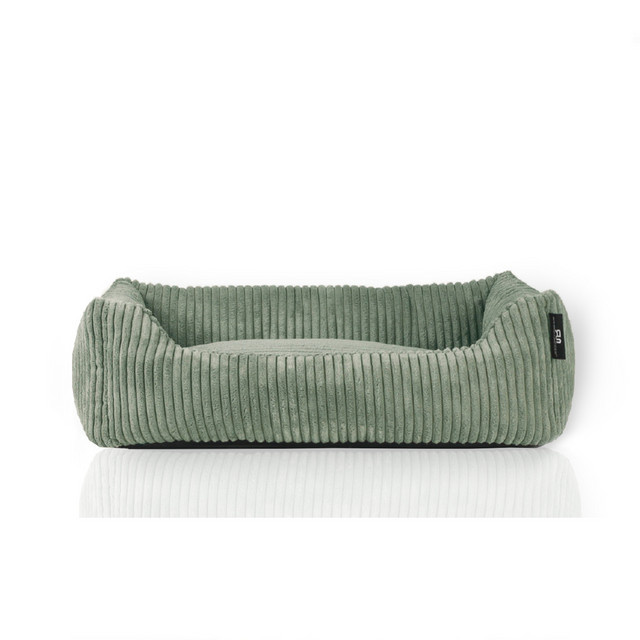 ROHRSCHNEIDER Tierbett Milly in Salbei mit abnehmbarem Bezug und rutschfester Unterseite aus Polyester Cordstoff, B/T/H: 55 x 42 x 15 cm - Bild 1