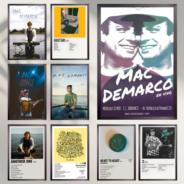 M-Mac D-DeMarco Canada Singer Poster als wasserdichte und selbstklebende Wanddekoration in Mehrfarbig - Bild 1