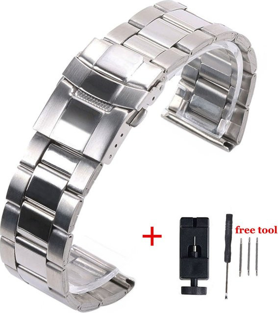 Seiko Uhrenarmband Edelstahl, silber, 20 mm, 22 mm, Unisex - Bild 1