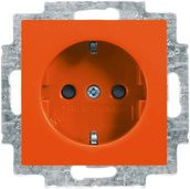 ABB Schutzkontakt-Steckdoseneinsatz IP20 in Orange - Bild 1