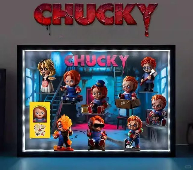 POPMART Chucky Halloween Blind Box Horror Figur als dekoratives Sammlerstück - Bild 1