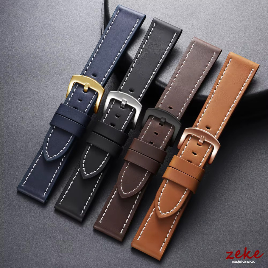 crazyband Uhrenarmband Echtleder, Braun, Herren - Bild 1