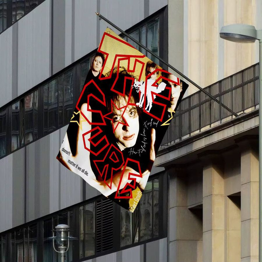 MINISO Wandbehang Rock Band THE C-CURE Cartoon Flagge Science Fiction Wanddeko - Bild 6