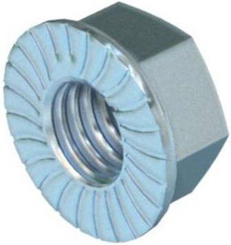 OBO Bettermann KM M6 F Kombimutter 6mm aus verzinktem Stahl in Silber, 100 Stück - Bild 1