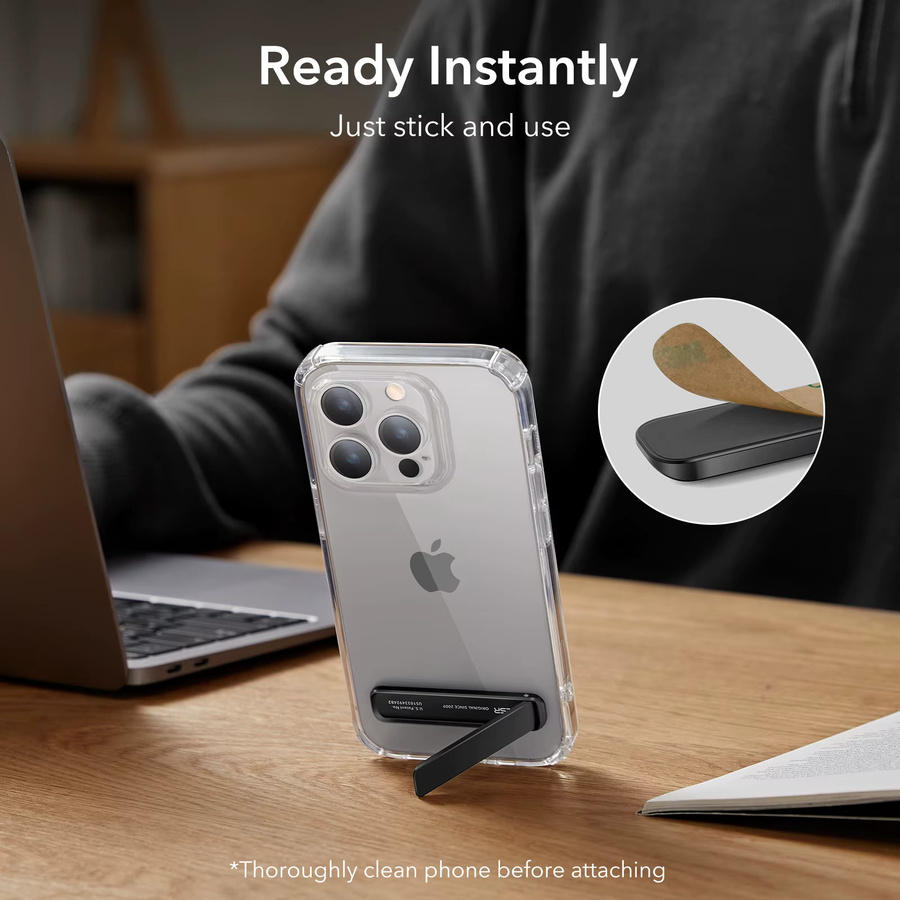 Esr Smartphone Ständer aus Metall in Schwarz für iPhone, Samsung, Xiaomi und Pixel - Bild 2