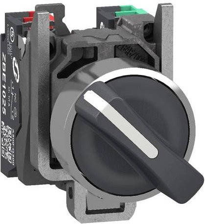 Schneider Electric XB4BD255 Wahlschalter in Schwarz mit IP66 Schutzart und Metallgehäuse - Bild 1