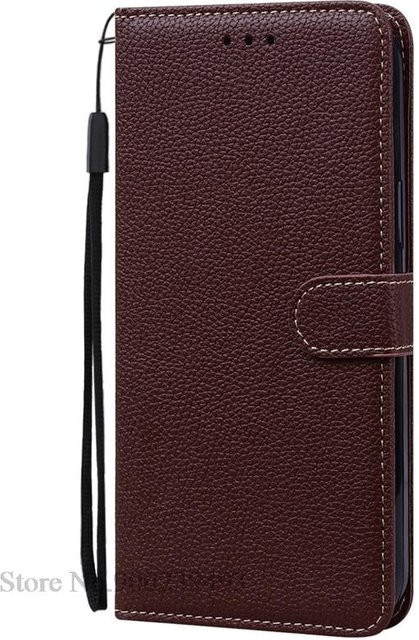 Leder-Wallet-Schutzhülle für Xiaomi Mi 8, Mi 8 Lite, Mi 8 SE und Mi 8 Pro in Kaffeebraun - Bild 1