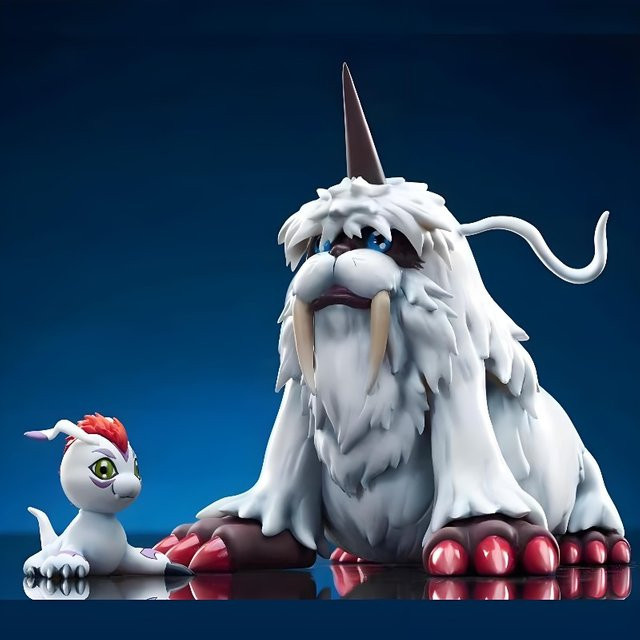 Bandai Digimon Abenteuer, Ikkakumon und Gomamon, Actionfiguren, PVC - Bild 1