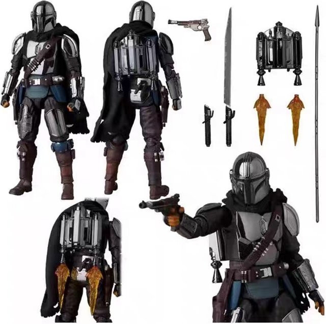 Bandai Star Wars Mandalorian 2.0 Galvanisierte Din Djarin Actionfigur, Einzelfigur - Bild 1