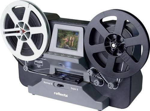 Reflecta Super 8 Normal 8 Filmscanner in Grau mit 1440 x 1080 Pixeln, TV-Ausgang und Speicherkarten-Steckplatz - Bild 1
