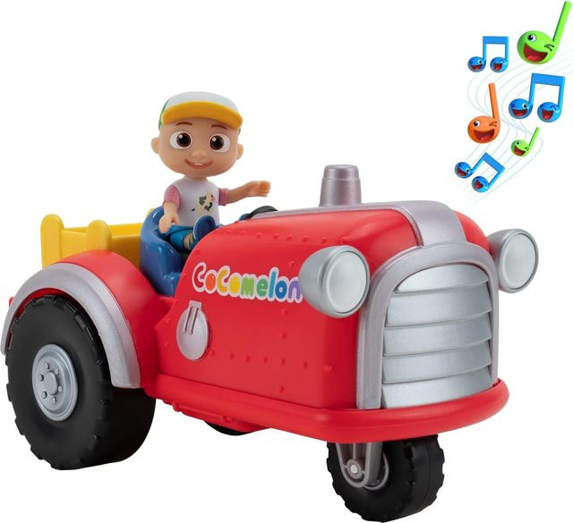 Jazwares Cocomelon Mitsing-Traktor mit JJ Spielfigur, Lernspielzeug, ab 2 Jahre - Bild 1