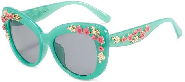 BEYIII Sonnenbrille Cat Eye, Kunststoff, Vollrand, Damen, Pink, Green - Bild 1