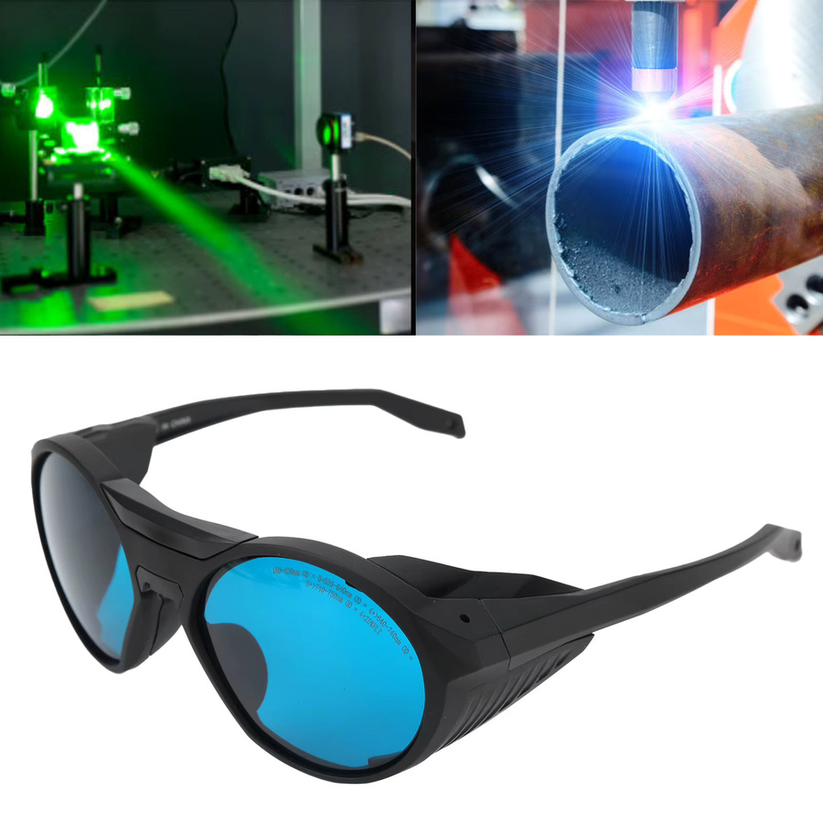 Laserschutzbrille Augenschutzausrüstung in Schwarz für die Wellenlängen 180-430 nm, 630-640 nm, 640-740 nm und 740-750 nm - Bild 5