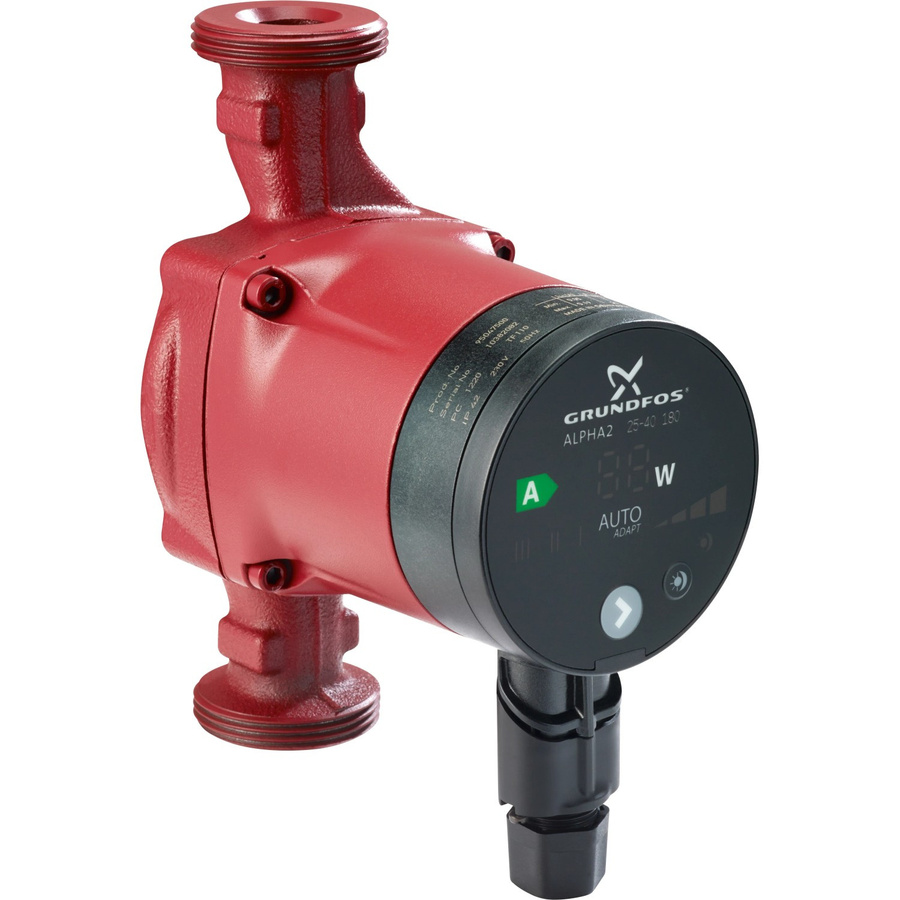 Grundfos Heizungspumpe Alpha2 25-40 in Rot - Bild 2
