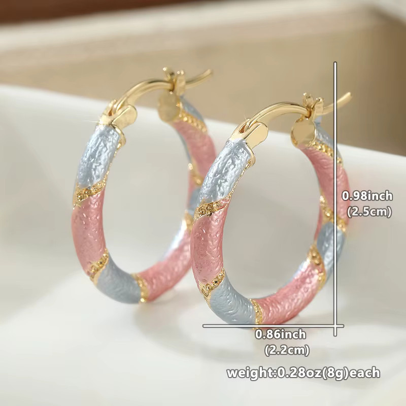 YoYo Creolen, Bicolor, Goldene, Damen - Bild 2