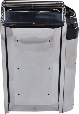 Meterk Saunaofen aus Edelstahl mit interner Steuerung, 3,6 kW, 230V, Silber