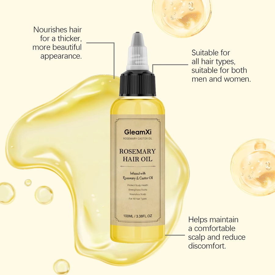 Gleamxi Rosmarin Haaröl, 100 ml, Unisex - Bild 3