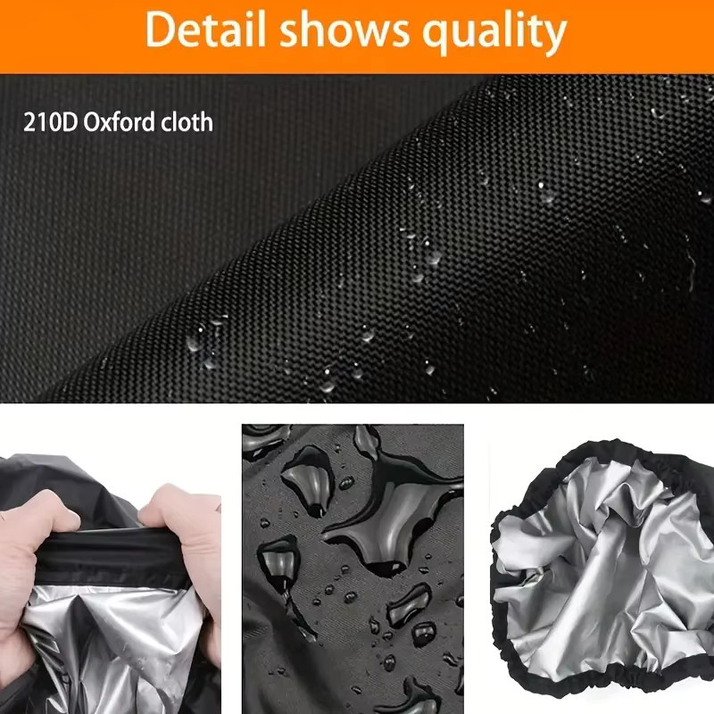 MY·BAKERMAN Gastankabdeckung aus Oxford-Polyester in Schwarz, sonnenbeständige und staubdichte Schutzhülle für Gasflaschen, B/T/H: 41,0 x 35,0 x 41,0 cm - Bild 6