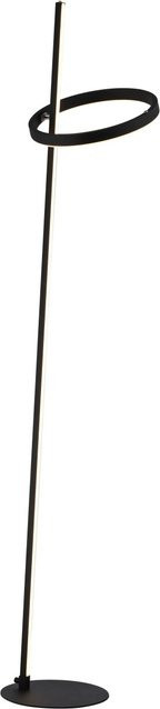 Just Light Ritus LED Stehleuchte Schwarz dimmbar mit Ring-Design und Up-Down-Lichtfunktion - Bild 1