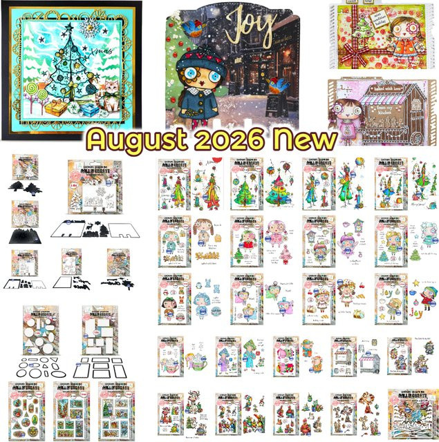 AALL& CREATE Metall-Stanzform Carol Merry Postmarked Joy für Scrapbook und DIY Kartenbasteln in Multicolour - Bild 1
