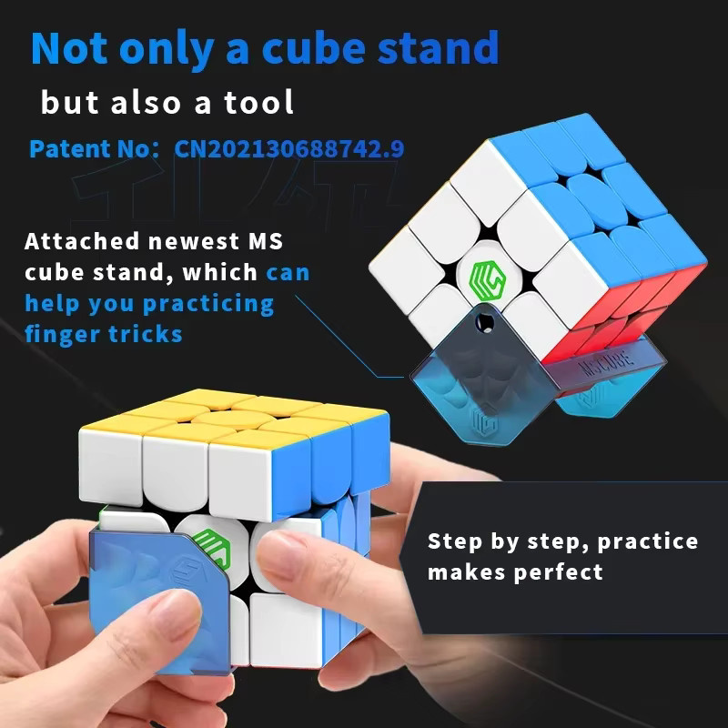 DianSheng MS3X Magnetischer DIY Maglev Magic Cube 3x3, Geschwindigkeitspuzzle - Bild 4