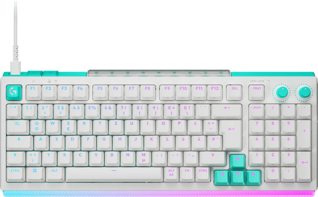 Logitech G512 X 98 Gaming-Tastatur mechanisch QWERTZ Weiß USB-A - Bild 1