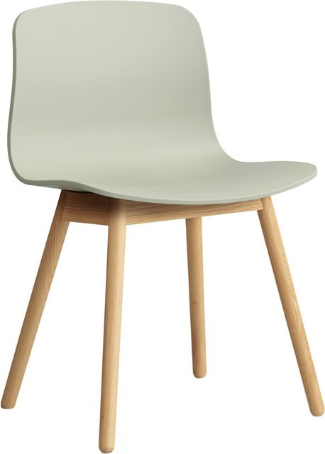 HAY About A Chair AAC 12 Designstuhl in Grün mit Eichengestell aus Polypropylen - Bild 1