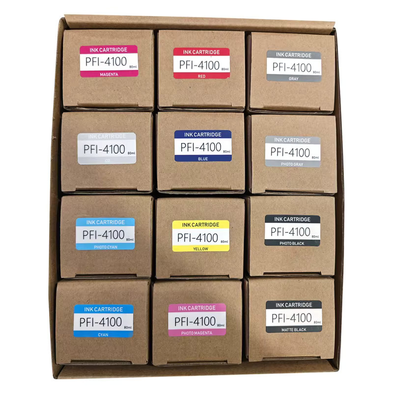 Canon PFI-4100 Pigmenttintenpatronen Set mit 12 Farben kompatibel mit Canon pro1100 Drucker - Bild 3