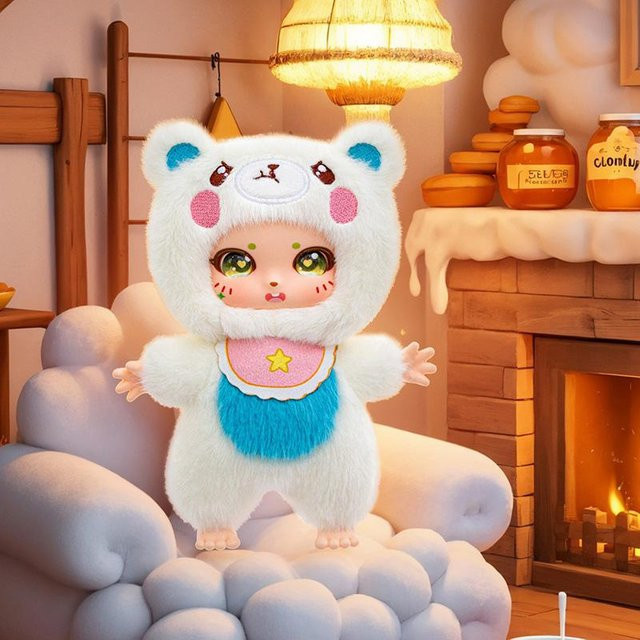 Yiran toy Tier-Serie Vinylpuppe Plüschtier Rucksackanhänger, ab 6 Jahren - Bild 1