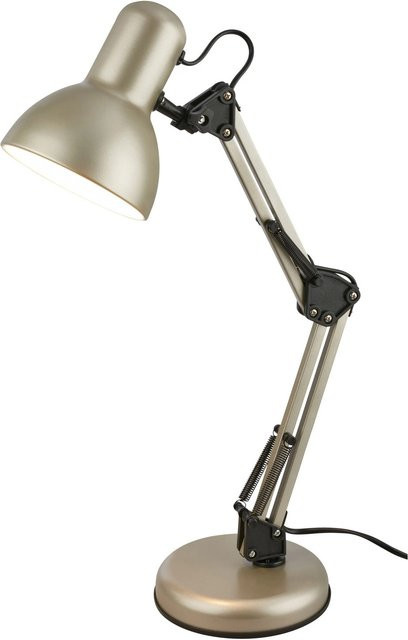 Brilo Tischleuchte Pixa in Mattnickel Metallic, verstellbar, Durchmesser: 15,5 cm, Höhe: 53 cm - Bild 1